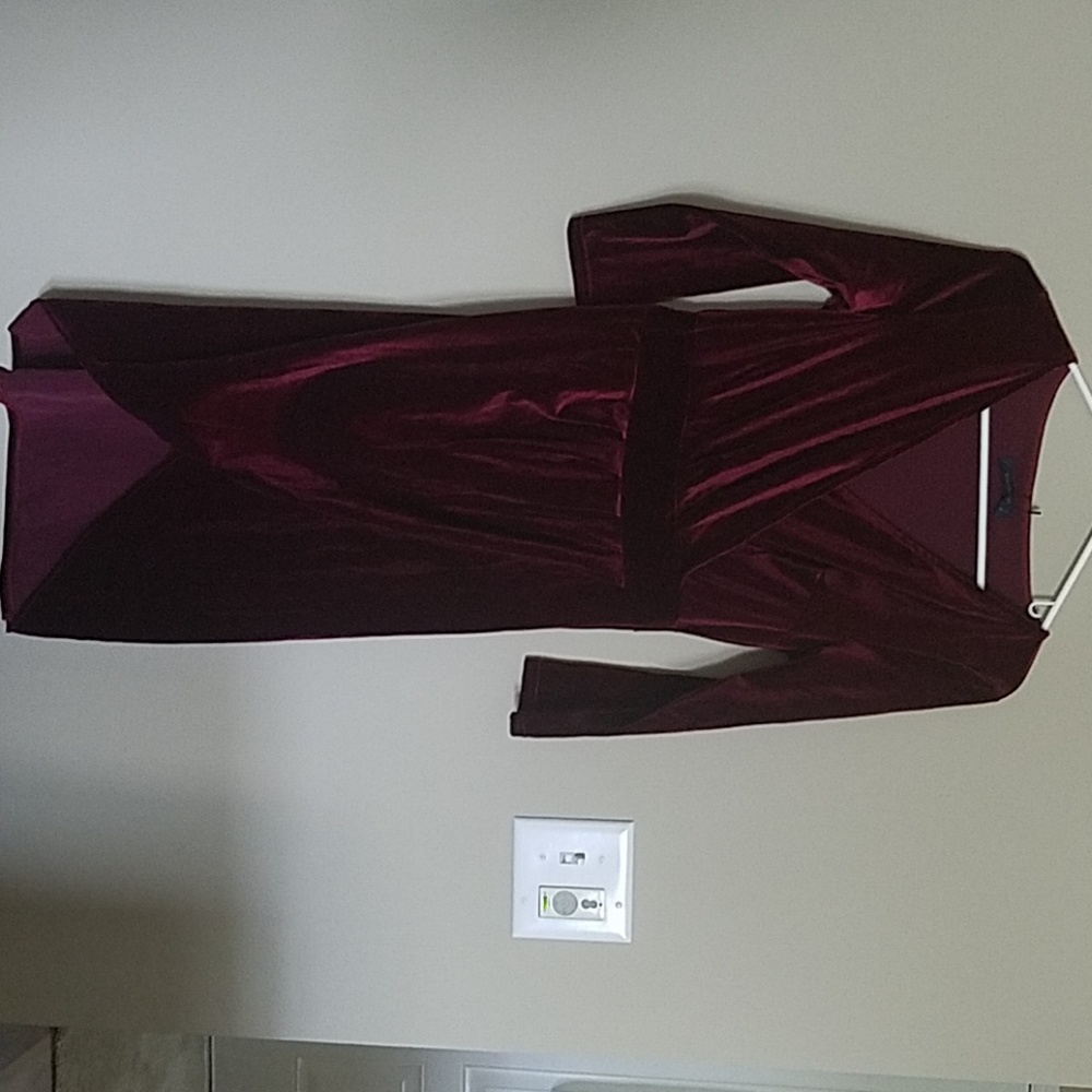 Vintage Velvet Wrap Dress